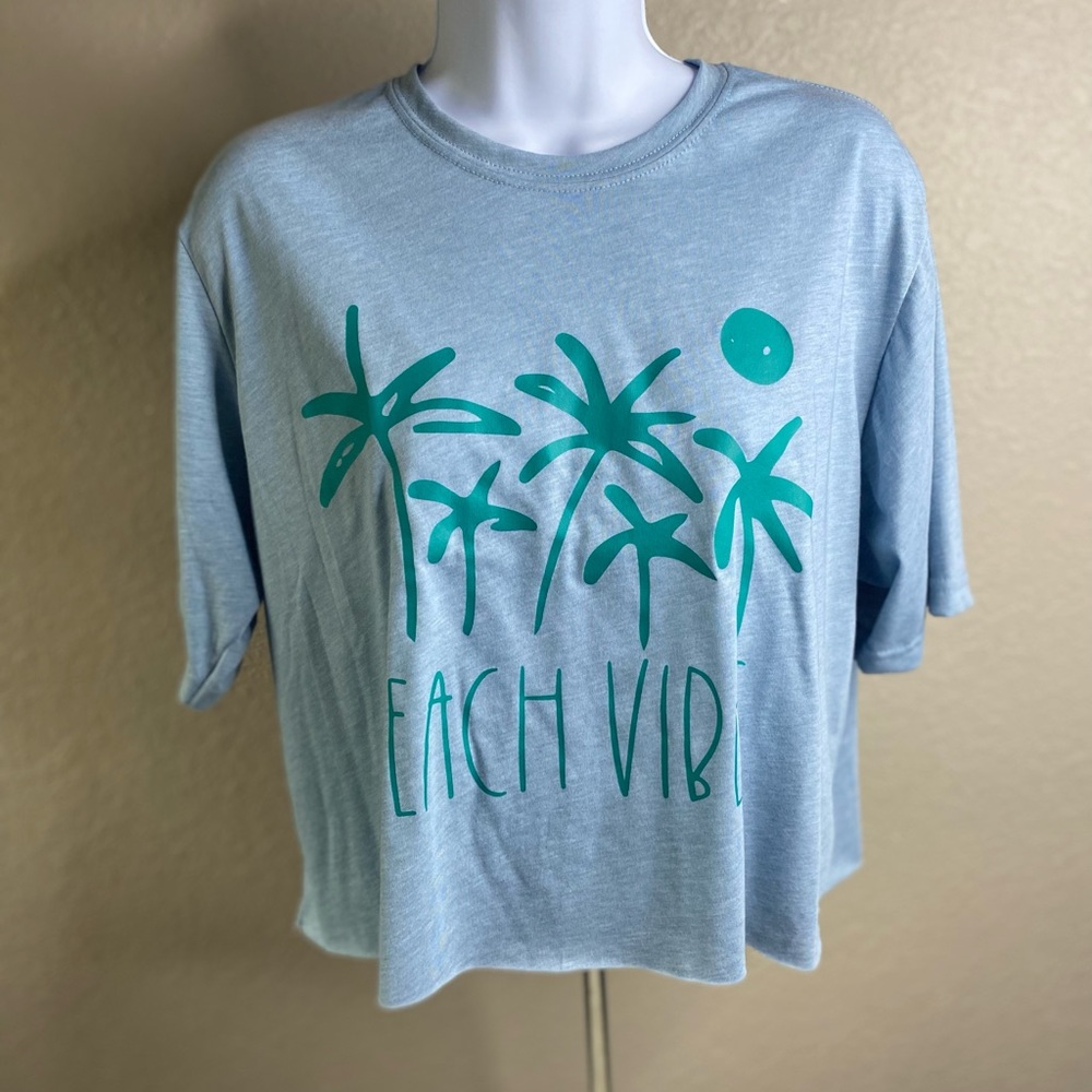 NWT beach vibes crop top